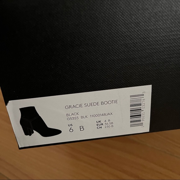 New COACH Gracie Black Suede Ankle Booties / Boots - Size 6 - Picture 14 of 15